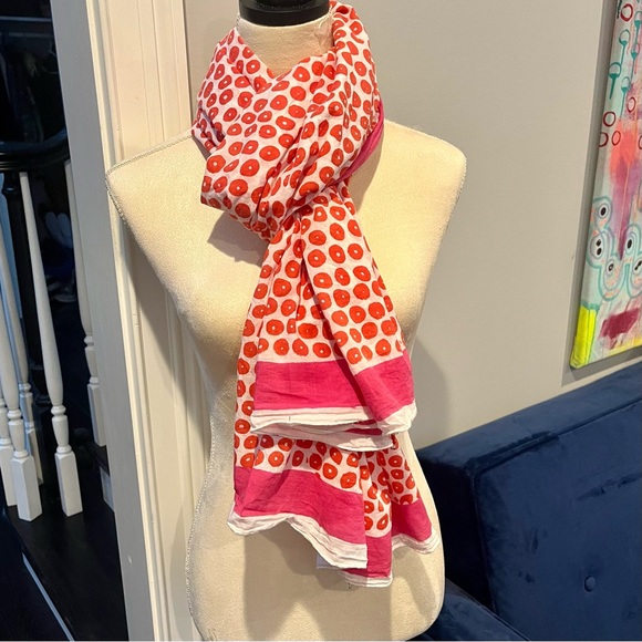 Roberta Roller Rabbit Cotton Oversized Blanket Scarf - Picture 11 of 16